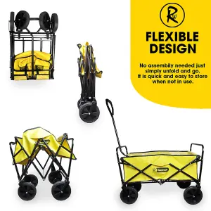 RocwooD Folding Trolley Cart 70KG Festival Garden Outdoor