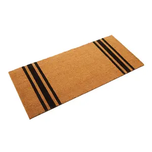 Interiors by Premier Black Stripe Extra Large Doormat