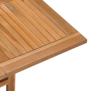 Berkfield Folding Garden Dining Table 90x90x75 cm Solid Teak Wood