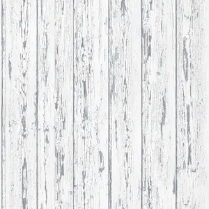 Galerie Homestyle White Blue Grey Shiplap Smooth Wallpaper