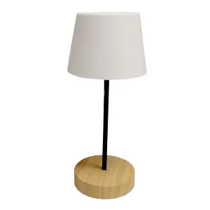 Luminosa Merida LED Table Lamp 3W 300Lm 3000K IP44 Wood