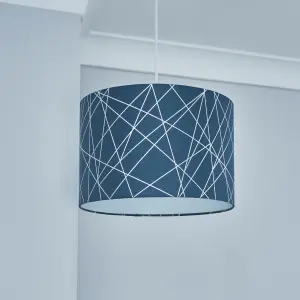 Inlight Printed Blue Foil Lamp shade (D)30cm