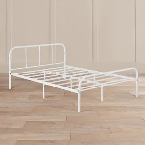 Garbo Bed Frame White / Double (4'6)