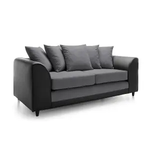 Dylan 3 Seater Sofa in Dark Grey