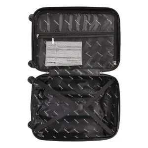 Silver Delta Stripe 3 Piece Luggage Set