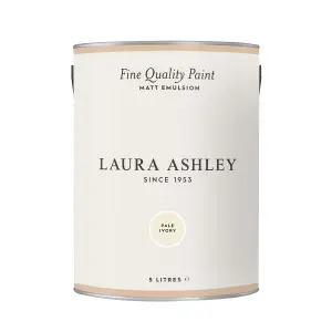 Laura Ashley Pale Ivory Matt Emulsion paint, 5L