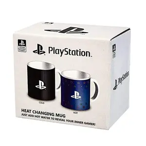 Playstation Heat Changing Mug White/Black/Navy (One Size)