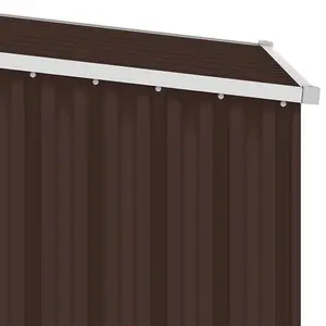 Berkfield Garden Shed Brown 87x98x159 cm Galvanised Steel