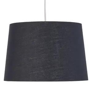 First Choice Lighting Zoey Black with Gold Inner 28cm Easy Fit Pendant or Lamp Shade