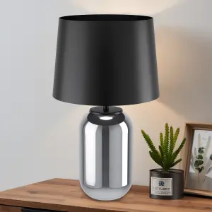 EGLO Cuite Glass & Metal Elegant Table Lamp