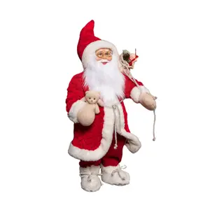 60cm Red Standing Jumbo Papa Noel Santa Claus Indoor Decoration