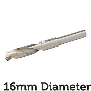 PRO 16mm Blacksmiths Drill Bit 12.5mm Shank Metal Milling Sheet Steel Aluminium