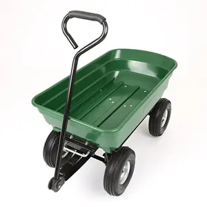 Garden Trolley Cart with Tipping Trailer Max Load 250kg