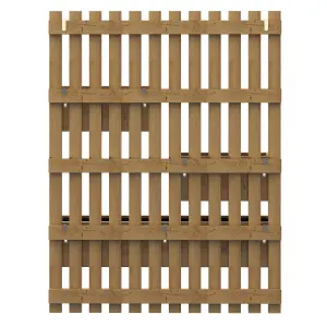 Outsunny Wooden Garden Planters with Trellis Wall-mounted Raised Garden Bed