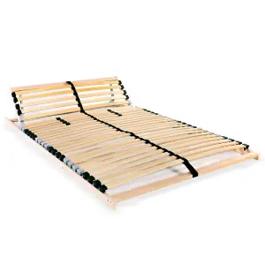 Berkfield Slatted Bed Base with 28 Slats 7 Zones 120x200 cm