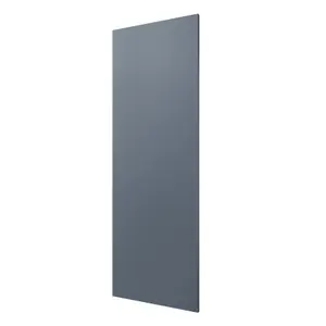 GoodHome Alisma Matt blue Slab 70:30 Tall larder Cabinet door (W)500mm (H)1467mm (T)18mm