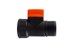 Garden Hose ALL Connectors Fittings Universal Standard Hozelock Compatible Black 3/4" BSP Male - Female Valve