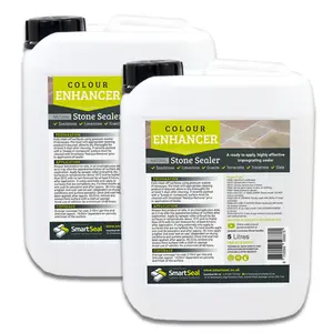 Smartseal Stone Sealer, Sandstone Sealer, Natural Stone Sealer Colour Enhancer Impregnating, for Limestone, Slate, & More, 2x5L