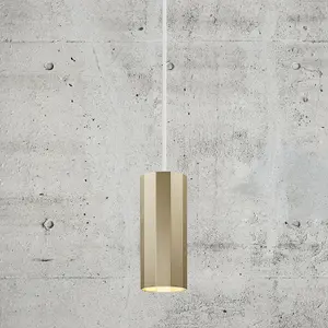 Nordlux Alanis Indoor Dining Kitchen Hallway Pendant Ceiling Light in Brass (Diam) 6cm