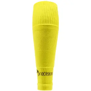 JUNIOR SIZE 12-6 Pro Footless Sleeve Football Socks - YELLOW - Stretch Fit