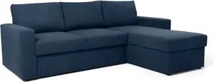 Argos Home Miller Right Hand Corner Chaise Sofa Bed - Navy