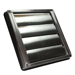 Kair 100mm Wall Outlet - Gravity Grille Stainless Steel Ducting Vent