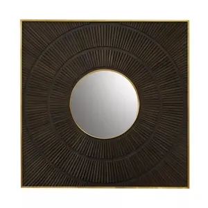 Interiors by Premier Sadari Mango Wood Wall Mirror