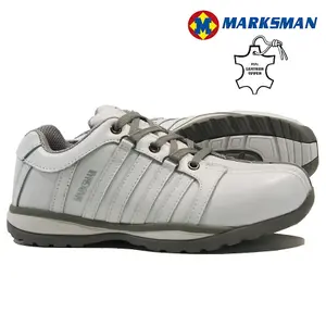 Size 12 Mens Ladies Leather Safety Shoes Boots Work Steel Toe Cap Trainers Ankle Womens