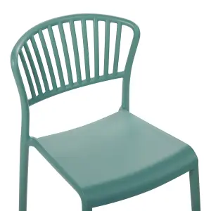 Set of 4 Garden Chairs GELA Mint Green