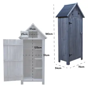 KCT Garden Shed Outdoor Storage Apex Tool Small Cupboard