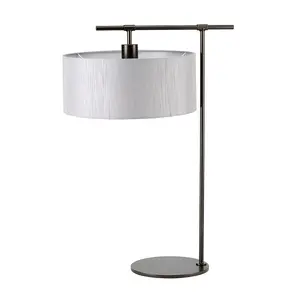 Elstead Balance 1 Light Table Lamp Dark Brown, E27