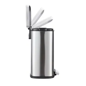 Kitchen Rubbish Bin 5 Litre Soft Close Stainless Steel Waste Bin