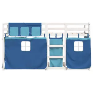 Berkfield Bunk Bed without Mattress Blue 80x200 cm Solid Wood Pine