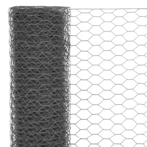 25m x 1.5m Wire Fence Grey