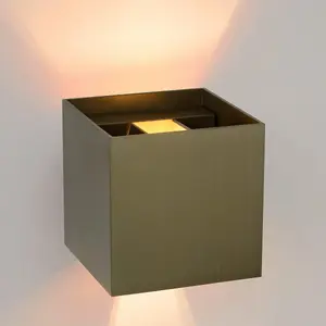 Lucide Xio Modern Up Down Wall Light - LED Dim. - G9 - 1x4W 2700K - Rust Brown