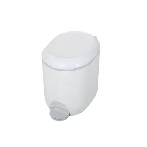 ADDIS Mode Bathroom Pedal Bin White/Grey 518503B&Q