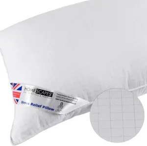 Homescapes Anti Stress Pillow Carbon Enriched Super Microfibre Extra Fill