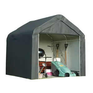 6ft. W x 6ft. D Polyethylene Apex Garage Shed