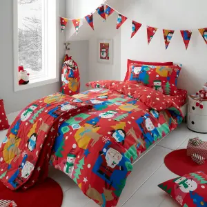 Happy Linen Company Jolly Christmas Kids Bedding Double