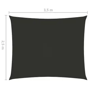 Berkfield Sunshade Sail Oxford Fabric Rectangular 2.5x3.5 m Anthracite