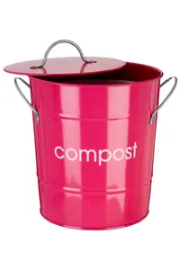 Maison by Premier Hot Pink Compost Bin