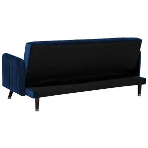 Sofa Bed SENJA Navy Blue Velvet