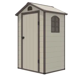 Costway Outdoor Storage Shed Weather Resistant Garden Shed w/ Lockable Door& Air Vents