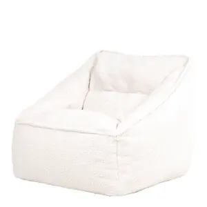 icon Natalia Borg Armchair Bean Bag Natural Giant Fluffy Bean Bag Chair