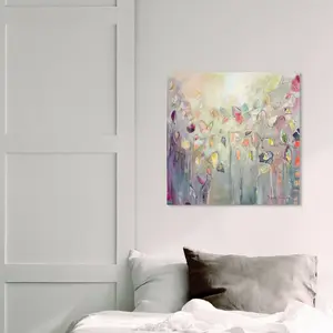 Butterfly Dance by Michaela Nessim - Wrapped Canvas Painting 109cm H x 109cm W x 5cm D