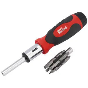 Draper  Draper Redline Ratcheting Screwdriver and Bit Set (14 Piece) 67543