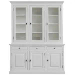 Berardina Display Cabinet Light Grey