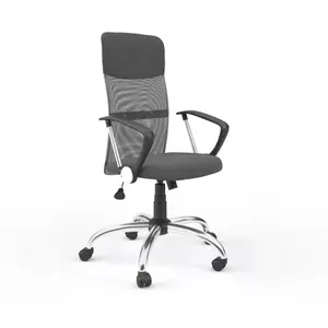 Orlando Mesh Office Chair with Wheels in Grey