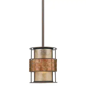 Elstead Laguna 1 Light Ceiling Mini Pendant Renaissance Copper, E27