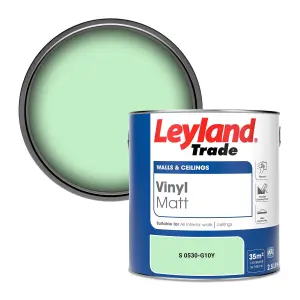 Leyland Trade Vinyl Matt Walls & Ceilings Emulsion Paint (S 0530-G10Y) 2.5L